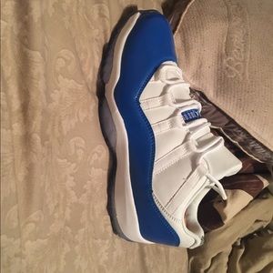 Blue and White Jordan Retro 11’s